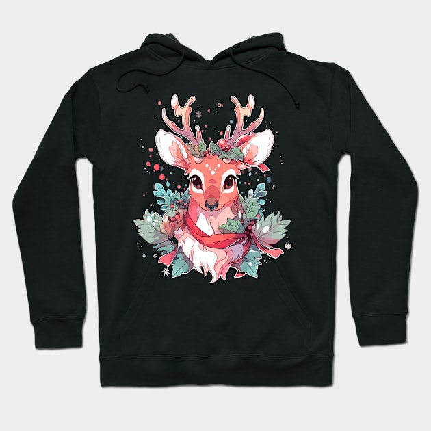 Cottagecore Deer Ugly Christmas Men Kids Women Christmas Hoodie by KsuAnn